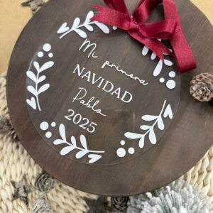 PLACA MI PRIMERA NAVIDAD